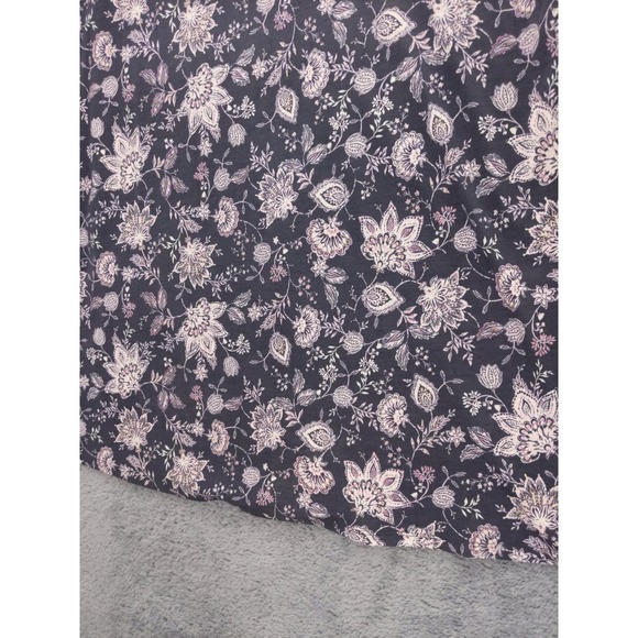 Pure Jill Ballet Sleeve Tunic Floral Print Cotton Blend Womens M - Picture 3 of 8